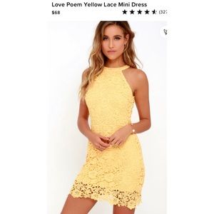 Lulus Love Poem Lace Mini Dress